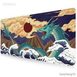 Mouse Pads Wrist Chinese Dragon Mouse Pad Gaming Large Computer Home New Mousepad keyboard pad Office Mouse R230711
