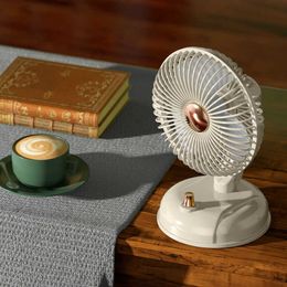 Electric Fans Cameras Portable Rechargeable Table Fan Auto Rotation Wireless Air Cooler USB Electric Desktop Fan For Outdoor Camping Office Home