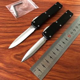 New US Italian Style 5 9 Inch Mini Stiletto Mafia Automatic Knife Fast Open Double Action D2 Blade UT85 UT88 UT121 DOC SMF CQC7 LU317H