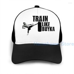 Ball Caps Fashion Train Like Boyka Basketball Cap Men Women Graphic Print Black Unisex Adult Hat