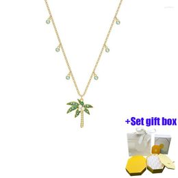 Chains Fashionable And Charming Coconut Tree Collarbone Chain Jewelry Necklace Suitable For Beautiful Women To Wear