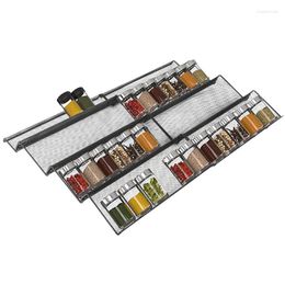 Storage Bottles Spice Rack Organizer For Drawer 4 Tier Seasoning Jar Insert Kitchen Cabinet Expandable Tray Jars