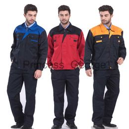 Others Apparel Working Clothes for Men Workwear Jacket and Pants 2 PCS Repairman Auto Mechanics High Quality Work Clothing x0711