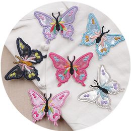 60Pcs Embroidered Patch Butterfly IRON SEW on Suit Leather Flash New Style Clothing Shoes and Hats Luggage207u