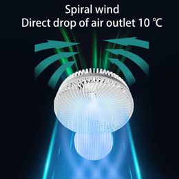 Electric Fans Cameras power bank electric fan shaking head fan 4-speed wind regulation quiet and comfortable living room bedroom