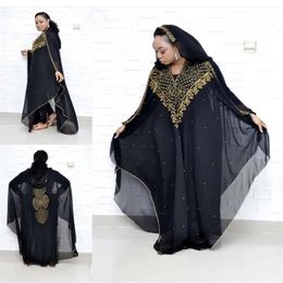 African dress size dashki diamond beads African dress abaya dubai abaya Muslim evening hooded cape3011