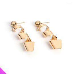 Stud Earrings Unique Spiral Classic Romantic Sweet Girl Ladies Jewelry Gift 2 Colors 2023