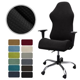 Chair Covers Elastic Gaming Cover Simple Gamer for Internet Cafe Office Stretch Armchair Protector Computer Seat Slipcover 230711