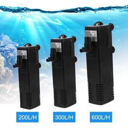 Filtration Heating EU Plug Turtle Tank Filter Aquarium Fish Oxygen Increasing Pump Submersible Water Low Level 230711