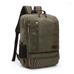 School Bags Canvas Men Vintage High Laptop Capacity Fashion Travel Bag Backpack Notebook Students Shoulder Large Male Quality