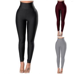 Active Pants Womens Solid Seamless Leggings Women Soft Workout Tights Fitness Outfits Yoga High Waisted Gym Wear Spandex Autum