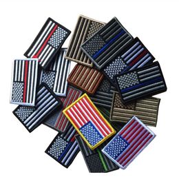 US Flag Magic Stickers American Flags Patche Patch Applique Sticker For Hat Badge Embroidery Magic Stickers
