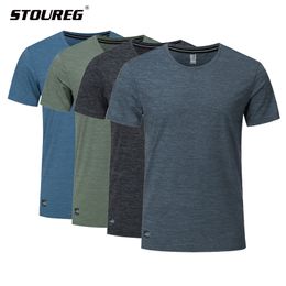 Mens TShirts Quick Dry Running Tshirt Sports Top Short Sleeve Ice Silk Gym Fitness Workout Shirts Summer Sport Sportswear 230710