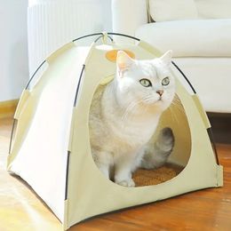 Portable Travel Pet Tent Outdoor, Washable Folding Detachable Pet Tent Dog House Oxford Cloth Kennel Camping Shelter Sun Block And Waterproof For