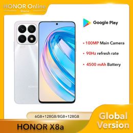 huawei global version Honour X8a smartphone 100MP Triple Cameras 2388*1080 6.7 Inches Display mediatek helio G88 8GB 128GB cellphone