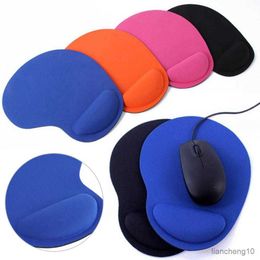 Mouse Pads Wrist Wrist Support Mat Mouse Pad Home Office Solid Colour Anti-Slip Gaming with Wrist Support R230711