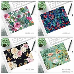 Mouse Pads Wrist Cute Flowers Computer Office Mouse Pad Non-Slip Rubber Base Mousepad Waterproof Gaming Mouse Mat R230711