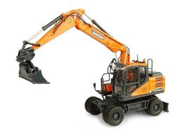 Flygplansmodell 1 50 Doosan DX160W Alloy Grävmaskin Modell Presenter Souvenirleksaker 230710