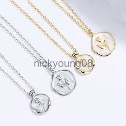 Pendant Necklaces Floral Collection % 925 Sterling Silver Flower Pendant Necklace Women Jewellery Gift for Girlfriend x0711