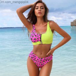 Women's Swimwear High waist bikini 2022 bikini suit Push-up swimsuit women's swimsuit sexy bikini leopard swimsuit Z230712