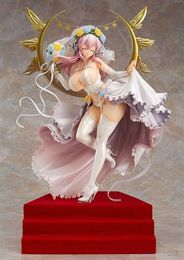 Action Toy Figures 24CM Anime Figure Super Sexy Wedding Dress Deluxe Standdiing Model Dolls Toy Gift Collect Boxed Ornament Material