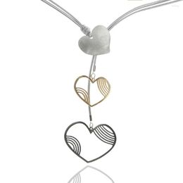 Pendant Necklaces European And American Fashion Jewellery Love Peach Heart Necklace Lady Temperament Long Chain Gift