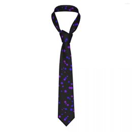 Bow Ties Five Pointed Star Necktie Men Silk Polyester 8 Cm Narrow Purple Neck Tie For Mens Suits Accessories Gravatas Wedding Business