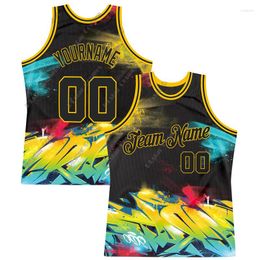 Men's Tank Tops 3D Printing Customized Street Graffiti Top Fashion Summer Refreshing Sleeveless Authentic Basketball T