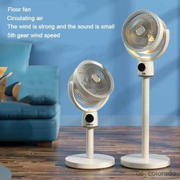 Electric Fans Dome Cameras USB Air Circulation Fan Household Electric Fan Turbine Convection Floor Fan Scalable Timed Electric Fan Silent Standing Floor R230711