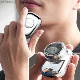 Electric Mini Travel Shaver For Men-Pocket Size Washable Electronic Razor-Mens Rechargeable Portable Cordless Shaving Face Beard L230520