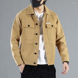 Men's Jackets Spring And Autumn Denim Jacket Slim Loose Casual Workwear Men