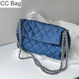 CC Bag French Women Classic High Capacity Denim Crossbody Bag Vintage Matelasse Double Chain Leather Quilted Silver Hardware Badge Fanny Pack Multi Pochettes Birki