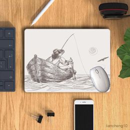 Mouse Pads Wrist Eco-friendly Useful Cruise Ship Computer Mouse Mat White Background Desk Pad Convenient for Home R230711