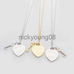 Pendant Necklaces Designer necklace luxury Necklace jewlery designer for women womens pendant necklaces heart shaped green drop Necklaces stainless steel luxury