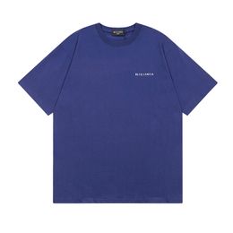 BLCG LENCIA 2023 Summer New 250g 100% Cotton Fabric T-shirt Men High Quality Print Colour Drop Sleeve Loose Tshirts Oversize Tops 2023218