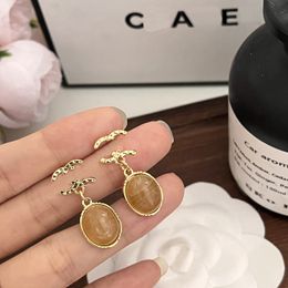 Designer Drop Earrings Luxury Gold Plated Travel Love Gift Dangle Earrings 2023 Design Charm for Women High Quality Stainless Steel Earrings No Fade Jewellery