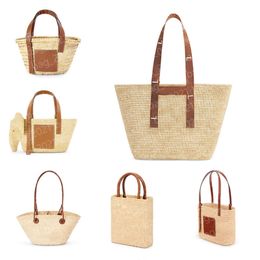 7A Pochette Raffia Basket Hollow Out Straw Beach Bag Tote Handbag Hobo Designer Fold Shopper Luxury Stripes Weave Travel Cross Body Summer Bags