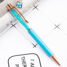 Luxury Ballpoint Pen Metal High Quality Stationery School Supplies Four Leaf Clover Diamond Crystal Pens For Writing