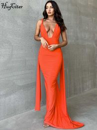 Urban Sexy Dresses Hugcitar Halter Sleeveless Backless Solid Draped Elegant Sexy Slim Maxi Prom Dress 2023 Summer Women Y2K Outfit Party Festival L230711