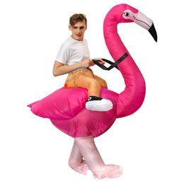 Other Festive Party Supplies Funny Carnival Cosplay Flamingo Inflatable Costumes Halloween Costume For Adt Men Women Unisex Dress Dh8Ud