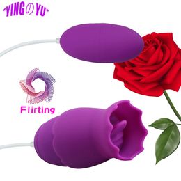 Adult Toys USB Charge Love Eggs Sucking Tongue Vibrator Nipple Sucker Body Massager Stimulate Breast Enlarge Adult Goods Sex Toys for Women 230710