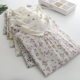 Women's Blouses Summer Women Shirts Floral Printed Half Sleeve Cotton Yarn Lady Tops Loose Female Clothes