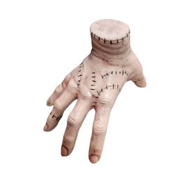 Novelty Games Wednesday Addams Thing Hand Latex Craft Severed Creepy Hand Novelty Cosplay Costume Prop Halloween Holiday Party Decoration 230710