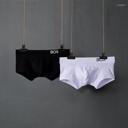 Underpants ORLVS Cotton Low Waist Men's Boyshort Sexy Breathable Comfort Boxers Solid Colour Shorts OR6602