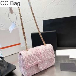10A CC Bag luxury crossbody bags fashion shoulder bag designer handbag Woollen cloth style chain lattice women bags 20cm messenger cross body handbags purses fang fat