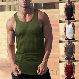 Men's Tank Tops 2023 Summer Sports Tee Top Brand Male Clothing Black White Grey Singlets Sleeveless Fitness Bodybuilding Vest