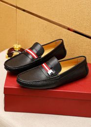 Luxury Brand Mens Loafers Gommino Driving Office Dress Casual Shoes Walk Real Leather With Orignal Box Big Size 38-47