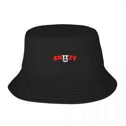 Berets Smii7y Merch Logo Bucket Hat Uv Protection Solar Military Tactical Cap Rugby Female Men's