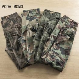 Men s Pants Men Camouflage Cargo Cotton Skinny Pocket Tactical Mens SWAT Combat Army Trousers Military Sweatpants Casual Joggers 230711