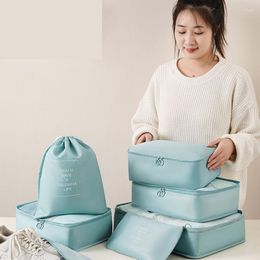 Storage Bags 7PCS Travel Container Multifunction Portable Large Capacity Outdoor Bag Foldable Clothes Organiser